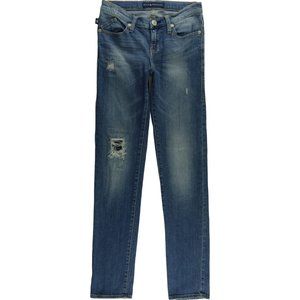 Rock & Republic Berlin Skinny Jeans Women's 2 Patches Stretch Low Rise C684